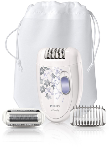 Philips Satinelle Essential HP6423/30 epilator 20 tweezers Violet, White