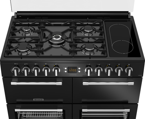 Leisure CC100F521K 100cm Wide Chefmaster Dual Fuel Range Cooker in Bla - image 5