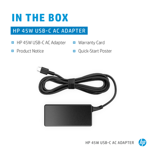 HP 45W USB-C AC Adapter – image 2