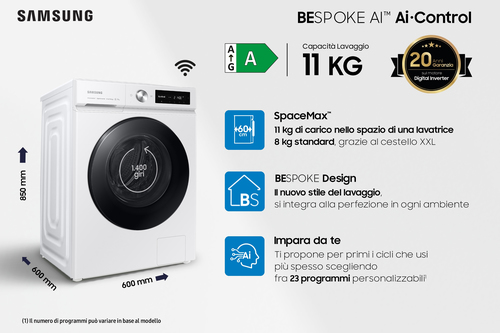 Samsung WW11BB704DGW washing machine Front-load – image 5