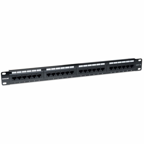Intellinet Panneau de brassage Cat6, UTP, 24 ports, 1U, noir imagen 2