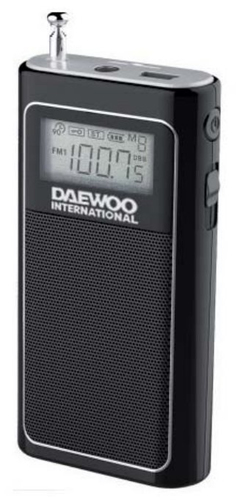 Daewoo DRP-125 radio Portable Analog Black