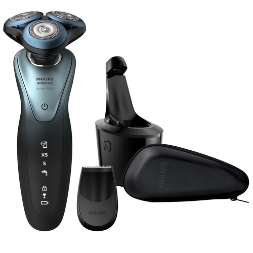 Philips SHAVER Series 7000 S7940/84 men's shaver Rotation shaver Trimmer Black, Blue – image 2
