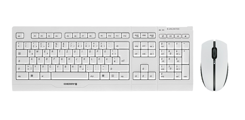 CHERRY B.UNLIMITED 3.0 keyboard Mouse included Office RF Wireless German Grey