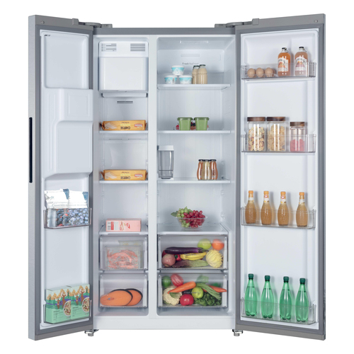 Hoover H-Fridge 700 Maxi HOSS3T918EIXK Non-Plumbed Total No Frost American Fridge Freezer - Inox - E Rated, Stainless Steel - image 3