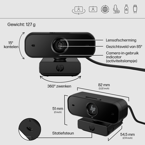 HP 430 Full HD Webcam, afbeelding 10