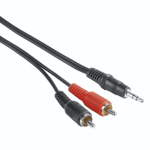 Hama 00205107 аудио кабель 5 m 3,5 мм 2 x RCA Черный, Красный