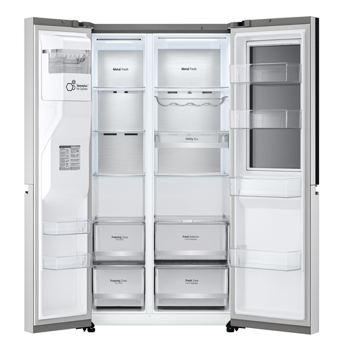 LG InstaView ™ ThinQ™ GSXV90BSAE American Fridge Freezer – image 5
