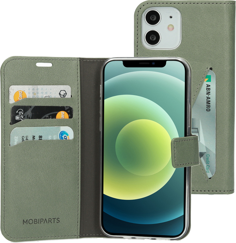 Mobiparts Classic Wallet Case Apple iPhone 12/12 Pro Stone Green – image 1