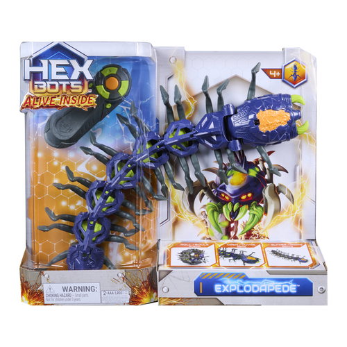 Spin Master HEX BOTS Explodapede Remote Control Robot Centipede Robot Toys with Light Up Eyes, Prank Toys for Kids Ages 4+ – image 8