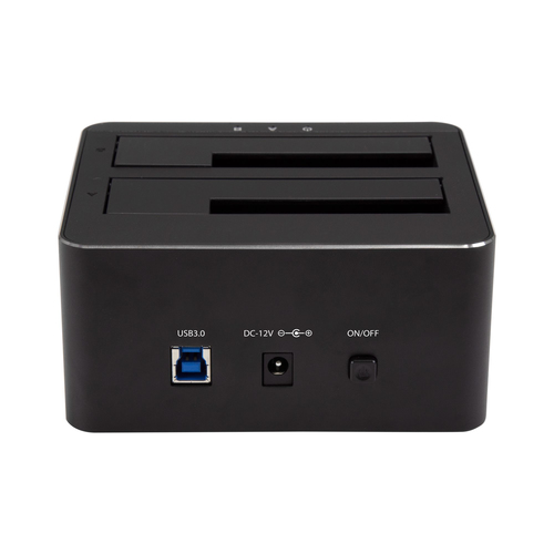 StarTech.com Dual Bay SATA HDD - for 2 x 2.5 / 3.5 SATA SSD / HDD - Hot Swap - Hard Drive - SSD Dock HDD dockingstation – billede 2