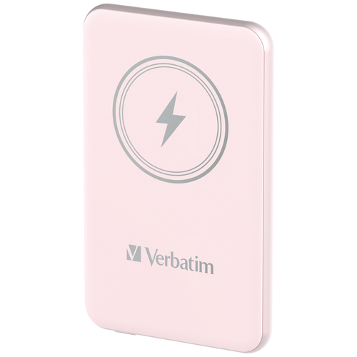 CHARGE N GO MAGNETIC WIRELESS POWER BANK 5000 MAH - PINK