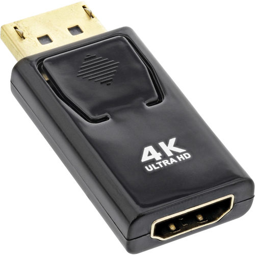 Product image: InLine converter DisplayPort male / HDMI female, 4K/60Hz, with audio