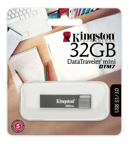 Kingston Technology DataTraveler DTM7 USB флеш накопитель 32 GB USB тип-A 3.2 Gen 1 (3.1 Gen 1) Серый