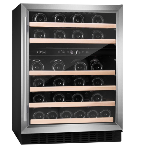 CDA CFWC604SS wine cooler Compressor wine cooler Undercounter Black 46 bottle(s)