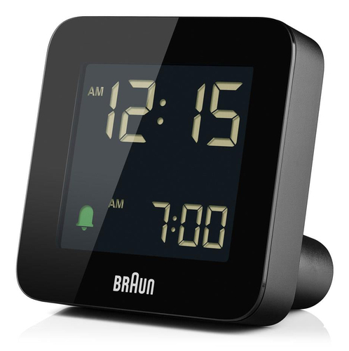 Braun Unisex Digital Alarm Clock in Black Black One Size female - image 3