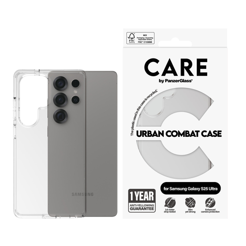 PanzerGlass CARE™ by PanzerGlass® Urban Combat Case Transparent Samsung Galaxy S25 Ultra – image 2