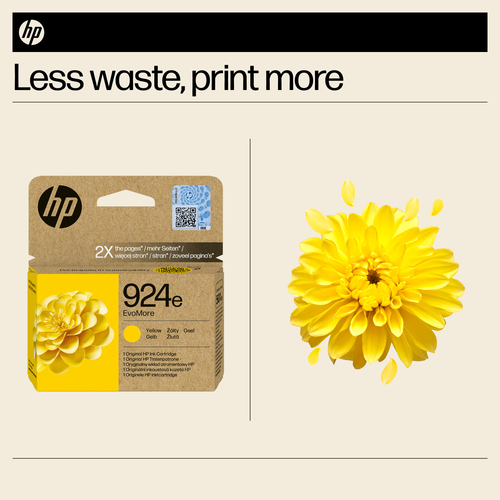 HP 924E EvoMore Original Ink Cartridge High Yield Yellow 4K0U9NE - image 4
