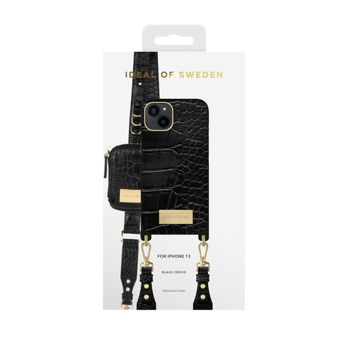 iDeal of Sweden Atelier Necklace iPhone 13 Black Croco – image 5