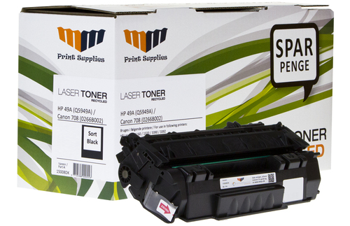 MM Black Laser Toner - HP 49A (Q5949A) / Canon CRT-708 (0266B002) - For HP LaserJet / Canon LBP