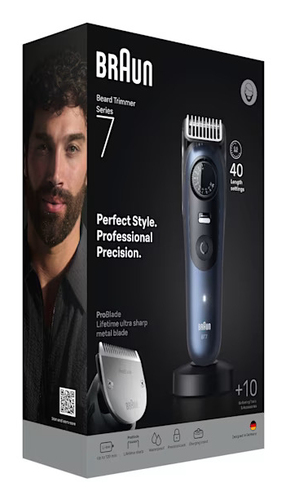 Braun Series 7 BT7540 Wet & Dry Beard Trimmer - Blue, New - image 2