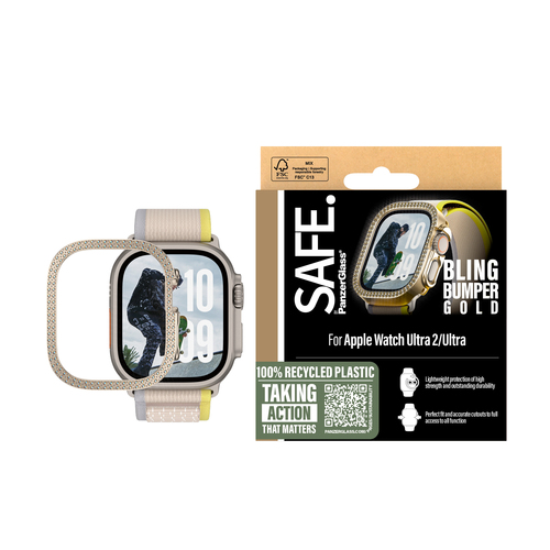 PanzerGlass SAFE. by PanzerGlass® Bling Bumper Gold Apple Watch Ultra 3 | Ultra 2 | Ultra | 49mm – image 2