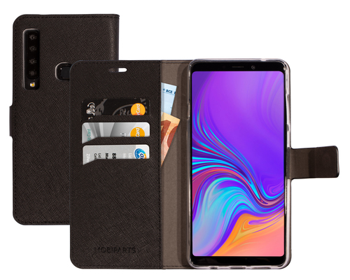 Mobiparts Saffiano Wallet Case Samsung Galaxy A9 (2018) Black – image 1