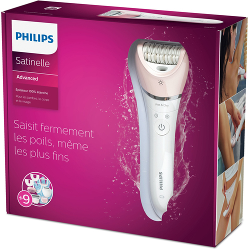 Philips Satinelle Advanced BRE640/11 epilator 32 tweezers Pink gold, White – image 2