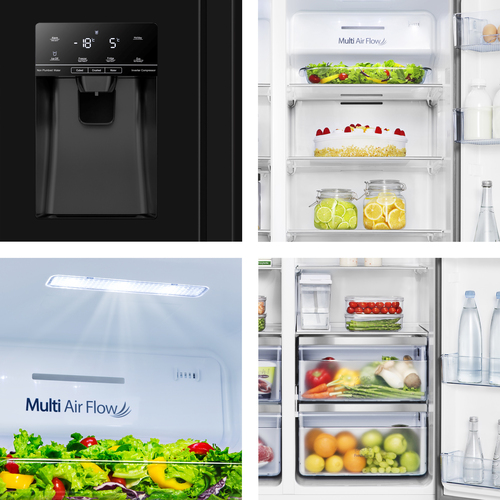 Hisense RS694N4BCE side-by-side refrigerator Freestanding – image 8