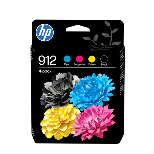 HP 912 Combo Pack Sort Gul Cyan Magenta Blæk