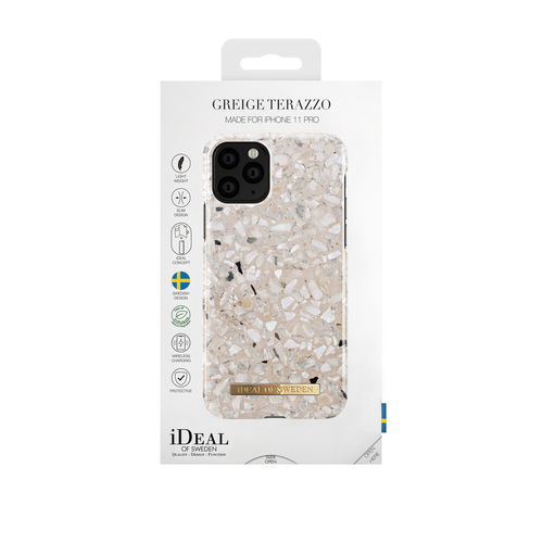 iDeal of Sweden Printed Case iPhone 11P/XS/X Greige Terazzo – image 2