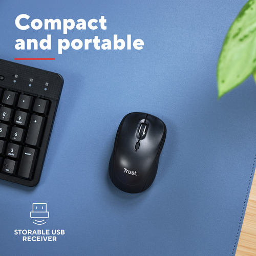 Trust Yuki mouse Office Ambidextrous RF Wireless + Bluetooth Optical 1400 DPI – image 9