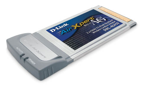 D-Link 54MBPS PCMCIA CARDBUS
