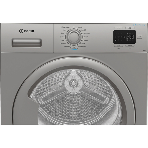 Indesit C YD 92D SS UK 9Kg Heat Pump Tumble Dryer - Silver - A+ Rated, Silver - image 5