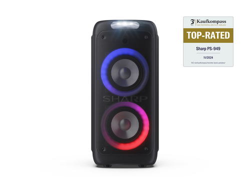 Sharp PS-949 portable/party speaker Black – image 3