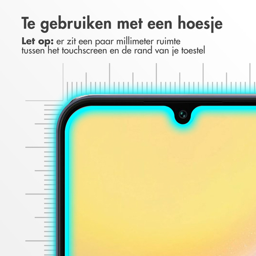 Accezz Gehard Glas Full Cover Screenprotector met applicator Samsung Galaxy A15 (5G/4G), afbeelding 7