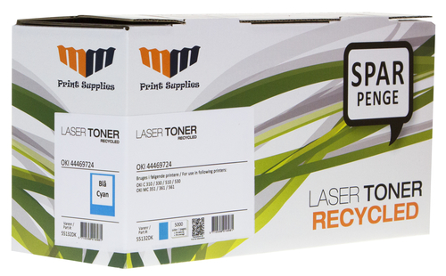 MM Cyan Laser Toner - OKI 44469724 - For OKI C 3x0 / 5x0 / MC 351 / 361 / 561 – image 3