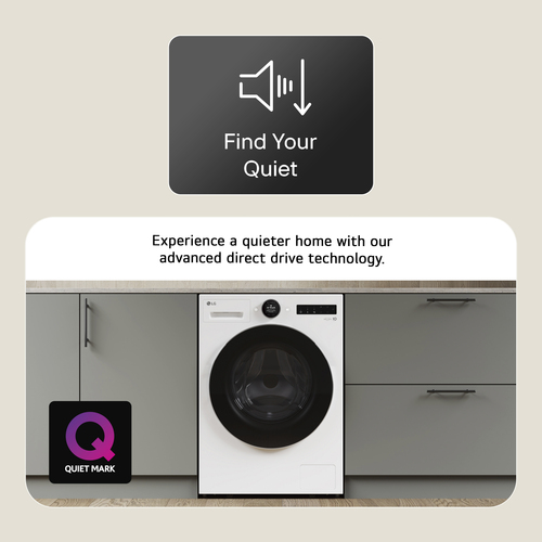 LG F4X7011TWB 11kg TurboWash Steam Washing Machine - White - image 8