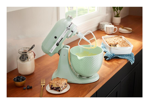 KitchenAid Keramische Mengkom 4,7 L 5KSM2CB5TDD Dew Drop, afbeelding 4