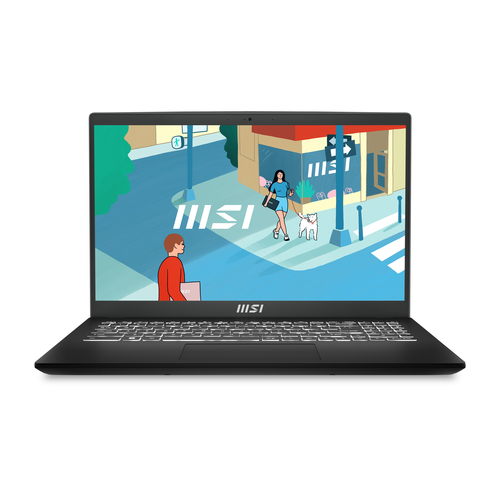 MSI Modern 15 H B13M-004UK Intel® Core™ i5 i5-13420H Ноутбук 39,6 cm (15.6") Full HD 16 GB DDR4-SDRAM 512 GB Твердотельный накопитель (SSD) Wi-Fi 6E (802.11ax) Windows 11 Home Черный