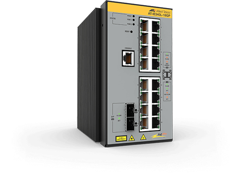 Allied Telesis AT-IE340L-18GP-80 Управляемый L3 Gigabit Ethernet (10/100/1000) Питание по Ethernet (PoE) Серый