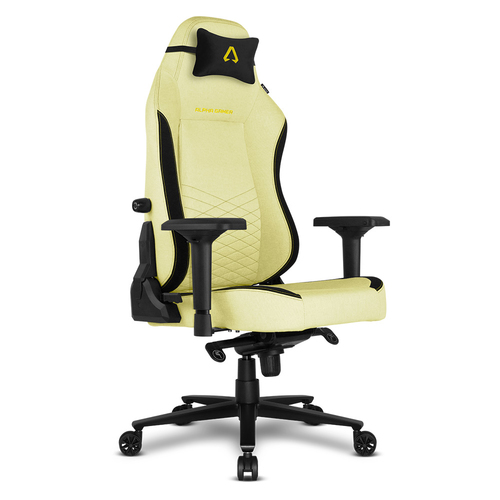 Alpha Gamer Alegra Silla para videojuegos universal Asiento acolchado Negro, Amarillo