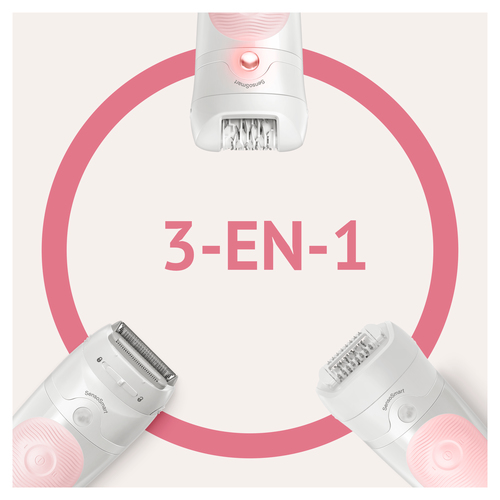 Braun Silk-épil 5 81706335 epilator 28 tweezers White, Pink – image 4