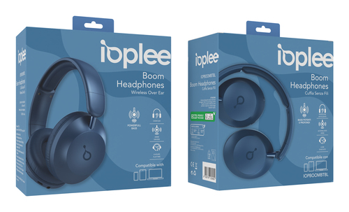 IOPLEE IOPBOOMBTBL headphones/headset Wired & Wireless Head-band Calls/Music Bluetooth Blue – image 3