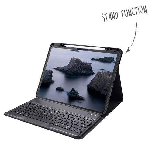 Accezz QWERTZ Bluetooth Keyboard Bookcase iPad Air 13 inch (2024) M2 - Zwart, afbeelding 4
