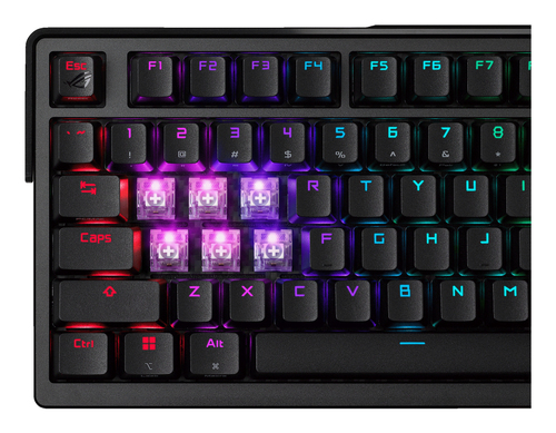 ASUS ROG Azoth Extreme teclado Juego USB + RF Wireless + Bluetooth QWERTZ Francés Negro
