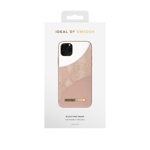 iDeal of Sweden Atelier Case iPhone 11P/XS/X Blush Pink Snake
