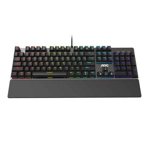 AOC GK500 клавиатура Игровой USB QWERTY Черный