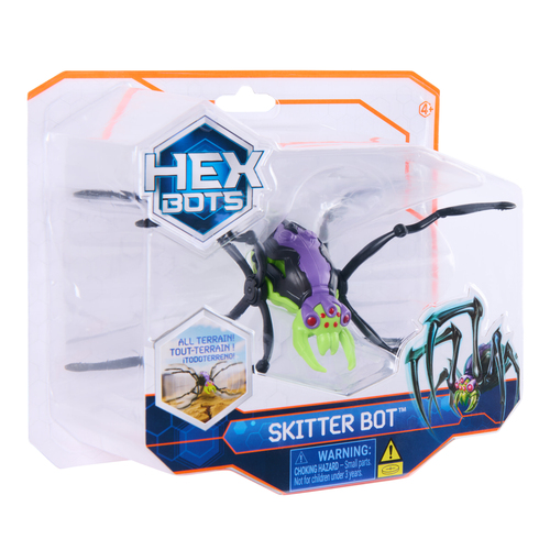 Spin Master HEX BOTS Skitter Bot Spider, Robotic Kids Toys with Insect-Like Movement for Indoor/Outdoor Play, Robot Toys for Boys & Girls Ages 4 & Up, Green – image 6