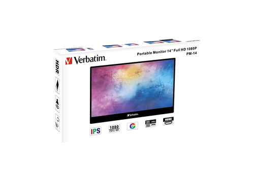 Verbatim PM-14 Portable Monitor 14 Inch Full HD 1080P 49590 - image 5
